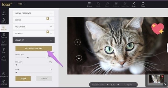 online website to remove digital stickers from pictures step 5