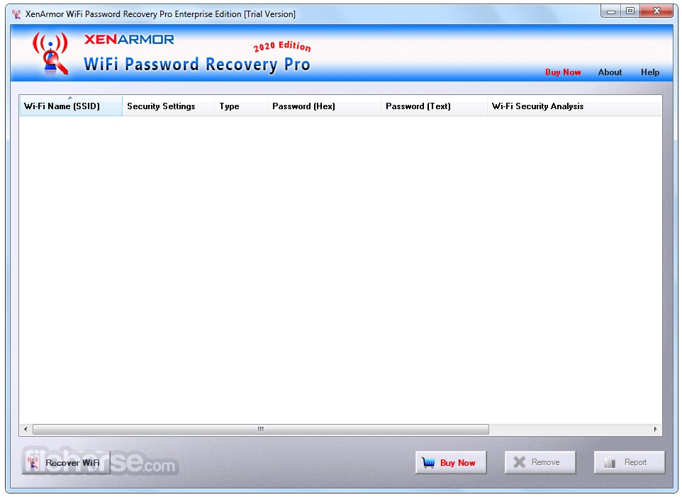 wifi password recovery pro interface
