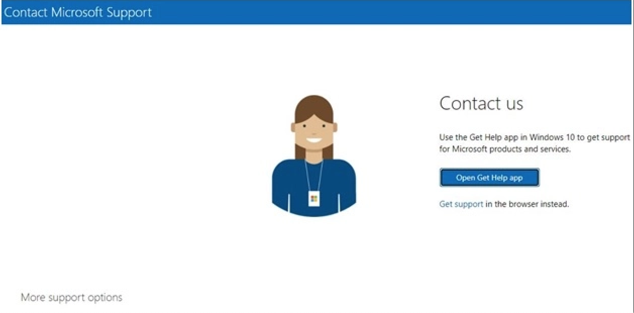 contacting microsoft support team