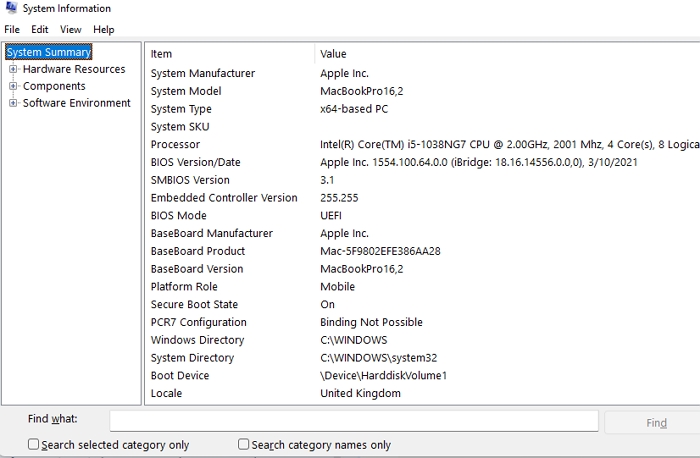 Windows System Information